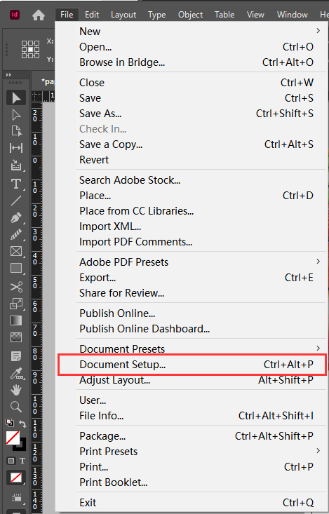 Adjusting-document-settings