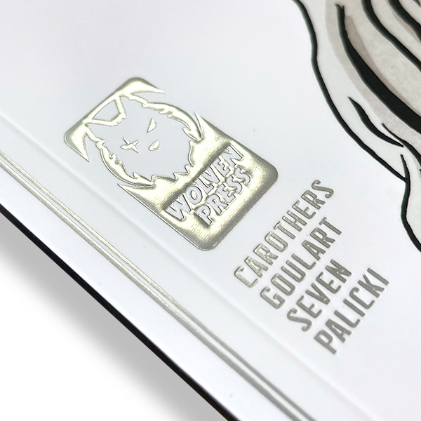 silver foil stamping with emboss