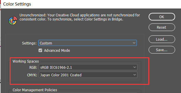 Choosing the right color profile and working with colors