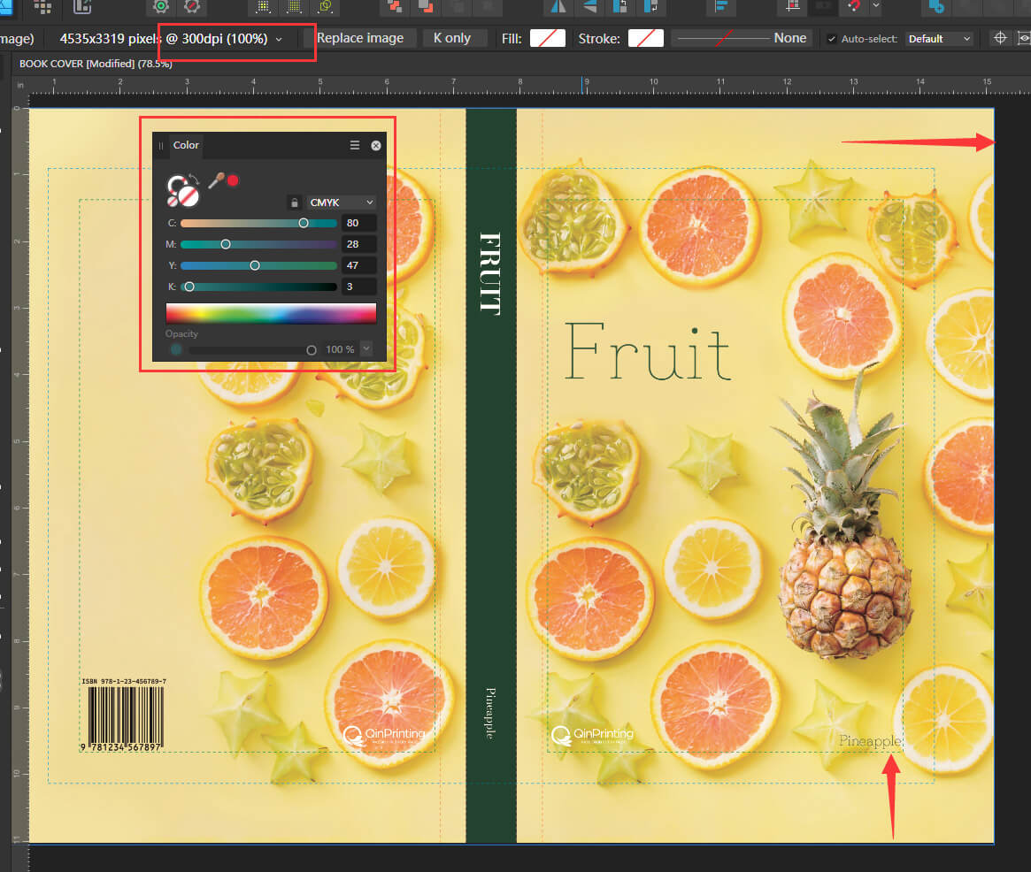 How to Use QinPrinting Book Cover Template in Affinity Designer