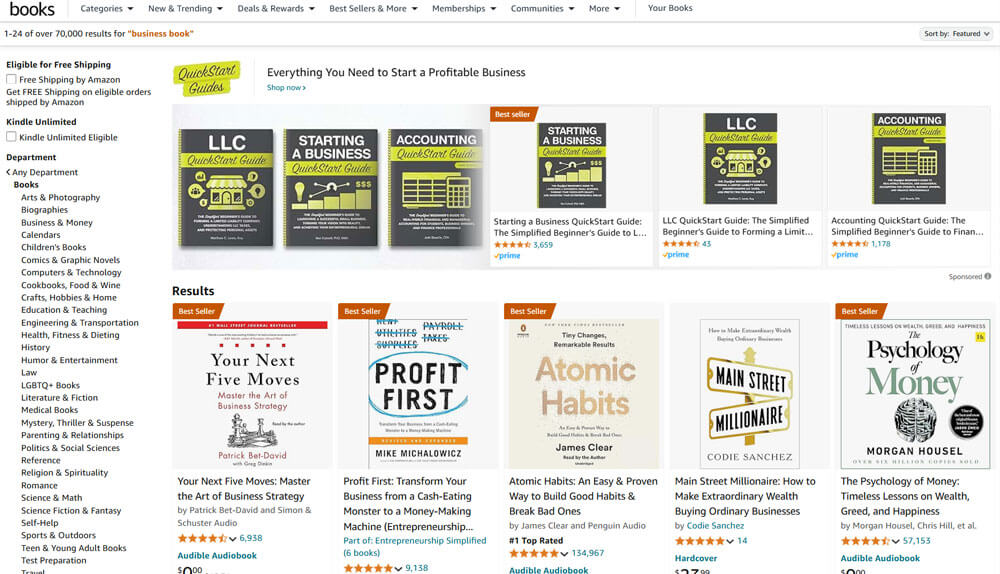 Amazon business books