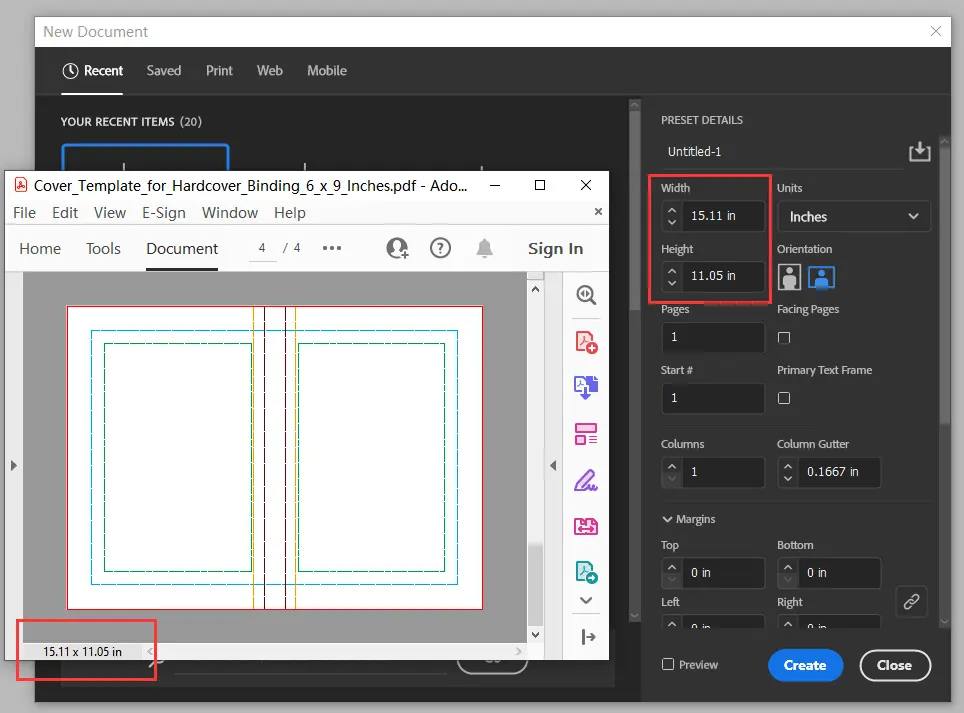 How to Use QinPrinting Cover Templates in Adobe InDesign - Set up your project