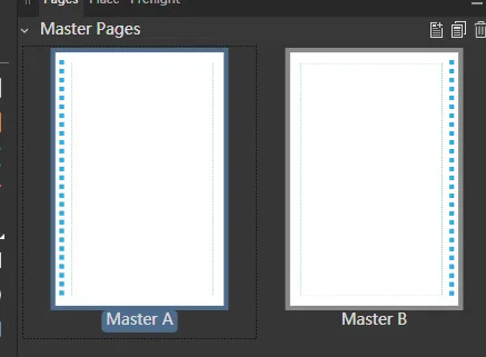 Setting up non-facing pages 4