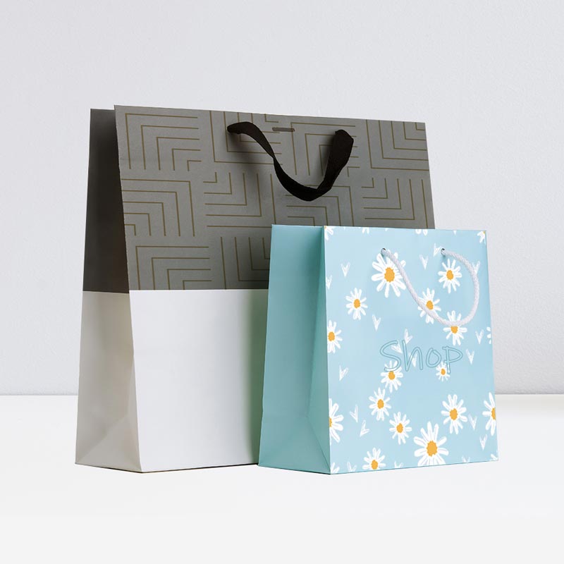 Paper bags with logo printed best sale