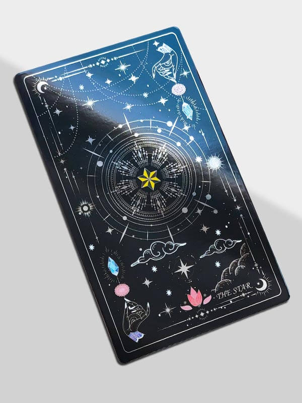 custom silver tarot card