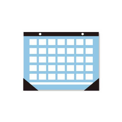 desk pad calendar 17.3