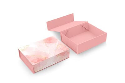 Pink Collapsible Rigid Boxes