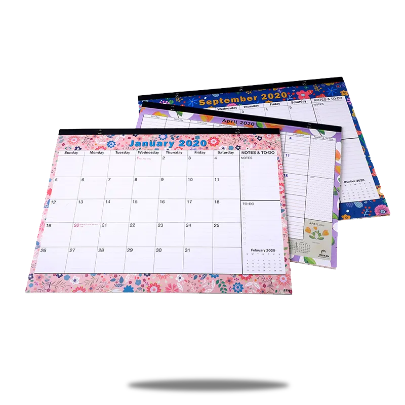 custom desk pad calendar