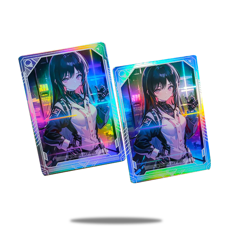 custom holographic trading cards