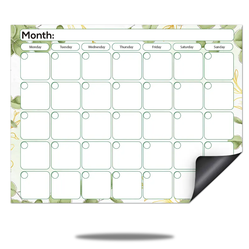 custom magnetic dry erase calendars