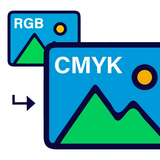 convert your color space from RGB to CMYK