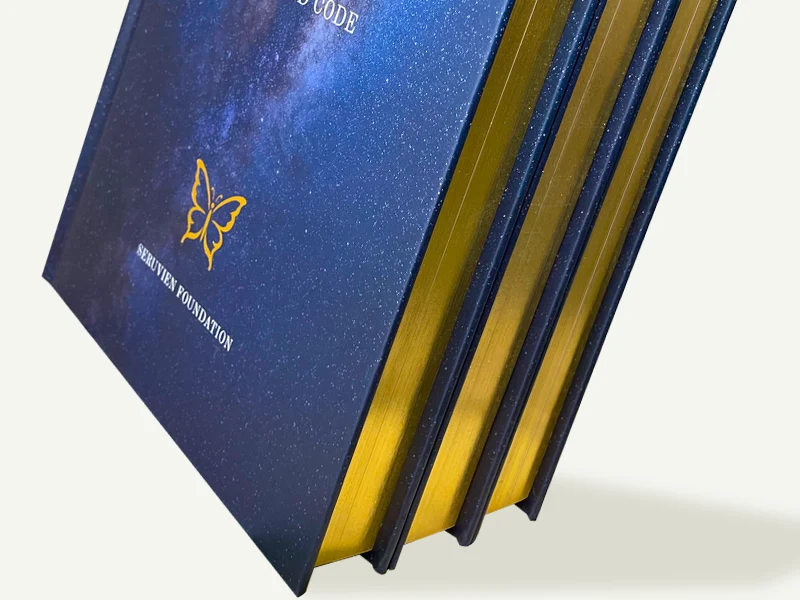 Gold Gilded Edges Coffee Table Book Printing